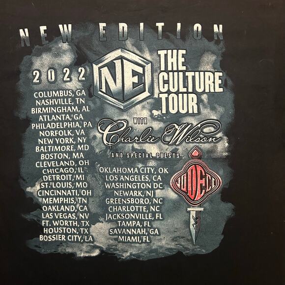 New Edition 2022 The Culture Tour T-Shirt Medium - Picture 4 of 8